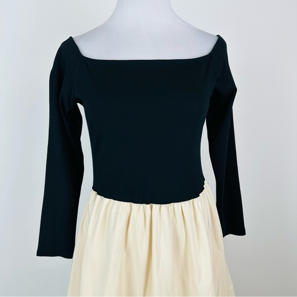 A New Day Off The Shoulder Colorblock Bubbleskirt Midi Dress Size Small - Picture 3 of 16